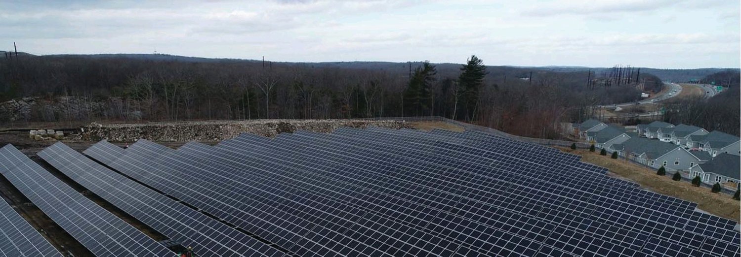 JOHNSTON-SCITUATE SOLAR: The Johnston-Scituate solar project, a 4.675 MW solar project on 17 acres along Scituate Avenue in Johnston, has been operational since 2021.